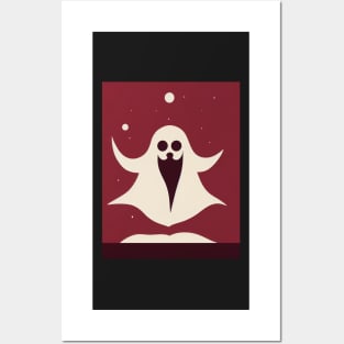 Ghost Halloween T-Shirt Posters and Art